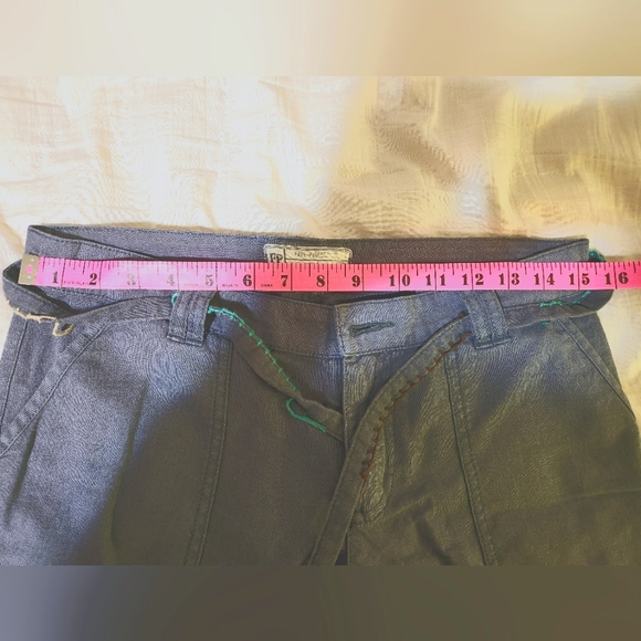 Free People Linen Flare Pants - Picture 6 of 7